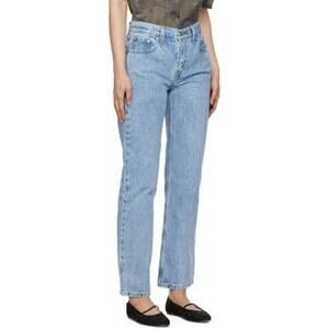 Levi's Low Pro jeans in a light wash with a straight leg Sz 28